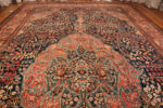 Floor View of Oversized Antique Persian Farahan Sarouk Rug Floor View of Oversized Antique Persian Farahan Sarouk Rug 74451 by Nazmiyal Collection