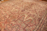 Floor View of Oversized Antique Persian Kerman Rug 73880 by Nazmiyal Rugs