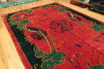 Floor View of Chinese Art Deco Rug Floor View of Chinese Art Deco Rug 74485 by Nazmiyal Collection