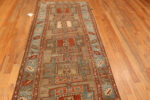 Floor View of Vintage Turkish Tribal Runner Rug Floor View of Vintage Turkish Tribal Runner Rug 74507 by Nazmiyal Collection