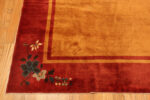 Floral Corner of Chinese Art Deco Rug Floral Corner of Chinese Art Deco Rug 74480 by Nazmiyal Collection