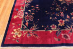 Floral Corner of Chinese Art Deco Rug Floral Corner of Chinese Art Deco Rug 74481 by Nazmiyal Collection