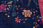 Floral Detail on Chinese Art Deco Rug 74482 by Nazmiyal Collection