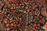 Floral Detail on Oversized Antique Persian Farahan Sarouk Rug Floral Detail on Oversized Antique Persian Farahan Sarouk Rug 74451 by Nazmiyal Collection