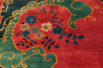 Floral Detail on Chinese Art Deco Rug Floral Detail on Chinese Art Deco Rug 74485 by Nazmiyal Collection