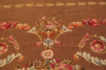 Floral Feature on Antique French Aubusson Rug Floral Feature on Antique French Aubusson Rug 74505 by Nazmiyal Collection