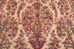 Floral Feature on Antique Silk Persian Kashan Rug 74450 by Nazmiyal Collection