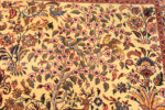 Flowering Tree on Vintage Persian Tabriz Silk and Wool Rug 74456 by Nazmiyal Collection