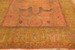 Fringe of Antique Turkish Oushak Rug 74436 by Nazmiyal Collection