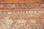 Inscription on Antique Persian Bakshaish Gallery Size Rug 73252 by Nazmiyal Collection