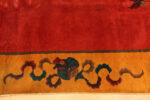 Lantern on Border of Antique Chinese Art Deco Rug 74483 by Nazmiyal Collection