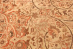 Leaves of Oversized Antique Persian Tabriz Medallion Rug Leaves of Oversized Antique Persian Tabriz Medallion Rug 74158 by Nazmiyal Collection