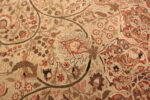 Leaves of Oversized Antique Persian Tabriz Medallion Rug Leaves of Oversized Antique Persian Tabriz Medallion Rug 74158 by Nazmiyal Collection