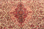 Medallion on Antique Silk Persian Kashan Rug 74450 by Nazmiyal Collection