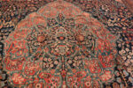 Medallion on Oversized Antique Persian Farahan Sarouk Rug Medallion on Oversized Antique Persian Farahan Sarouk Rug 74451 by Nazmiyal Collection