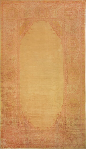 Oversize Antique Turkish Oushak Rug 73282 by Nazmiyal Collection