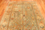 Top of Antique Turkish Oushak Tree of Life Rug 74428 by Nazmiyal Collection