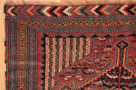 Top Corner of Antique Persian Qashqai Rug Top Corner of Antique Persian Qashqai Rug 74197 by Nazmiyal Collection