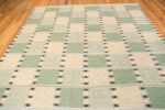 Top of Modern Swedish Style Kilim Rug Top of Modern Swedish Style Kilim Rug 74394 by Nazmiyal Collection