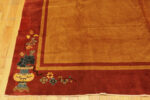 Vase on Corner of Chinese Art Deco Rug Vase on Corner of Chinese Art Deco Rug 74480 by Nazmiyal Collection