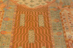 Water Detail on Large Antique Turkish Oushak Rug 15441 by Nazmiyal Collection