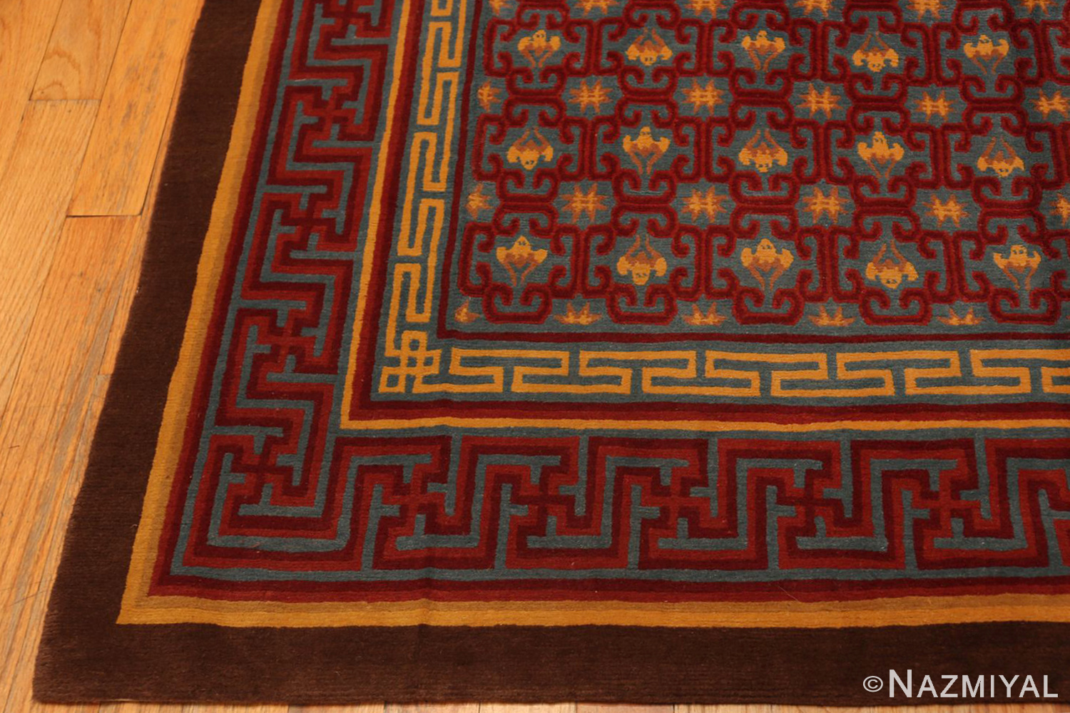 Corner of Vintage Nepal Rug 15433 by Nazmiyal Collection