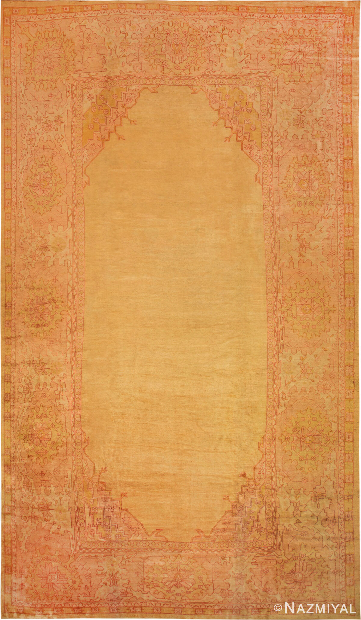 Oversize Antique Turkish Oushak Rug 73282 by Nazmiyal Collection